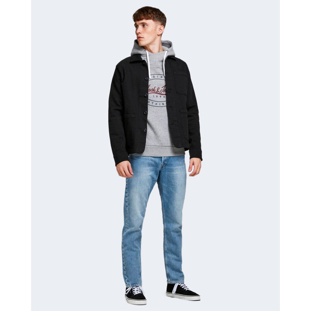 Jack & Jones herenjeans blauw uni