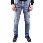 Dondup herenjeans lichtblauw -gesleten effect -gescheurd effect