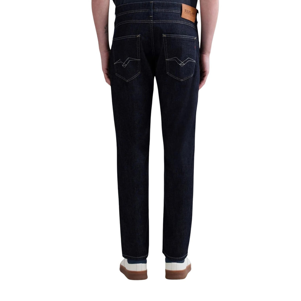 Replay herenjeans blauw 80% Katoen 8% Elastaan 12% Lyocell