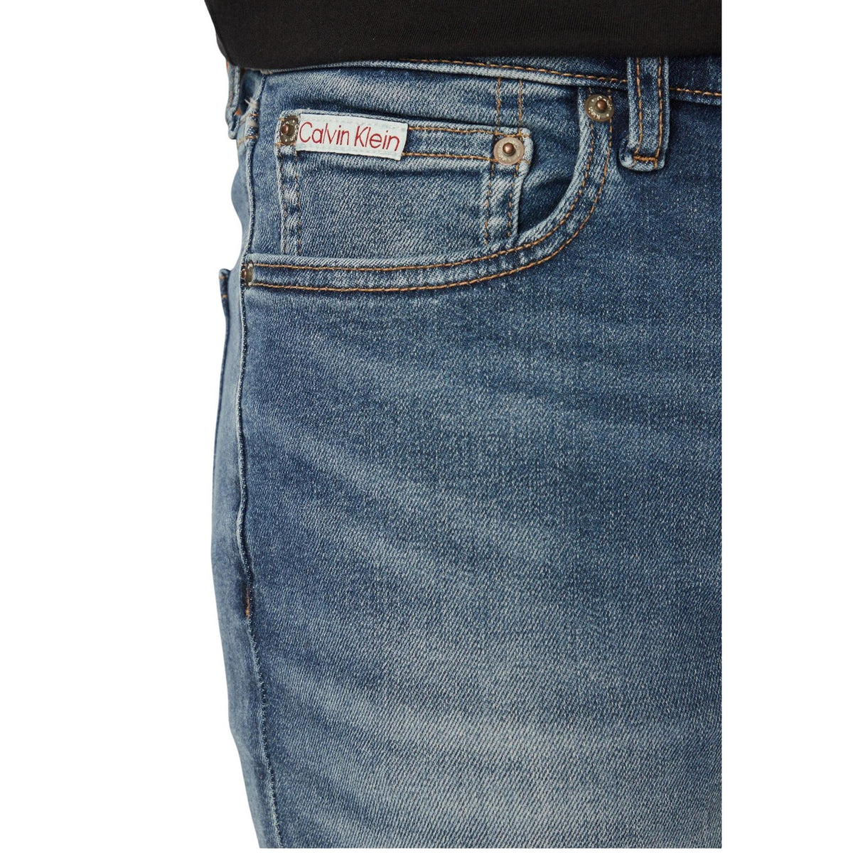 Calvin Klein Jeans herenjeans blauw voor- en achterzak