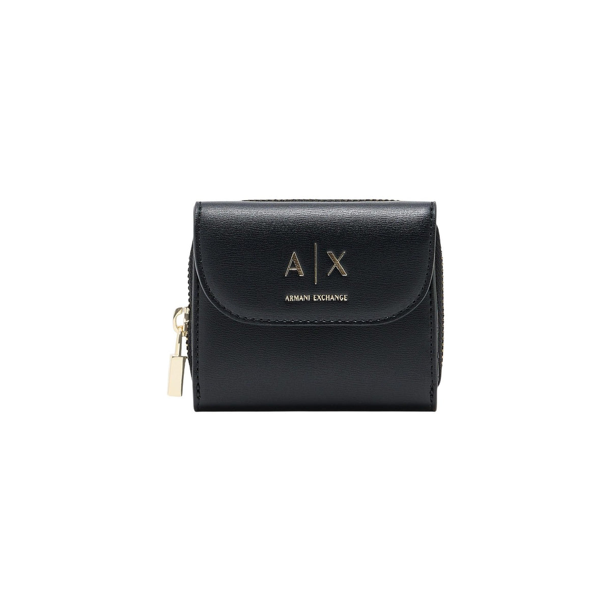 Armani Exchange portemonnee zwart rits en automatische knoop • zakken: binnenzakken • size (cm): w2 x h10 x l12 (cm) • andere details: -binnenvakken