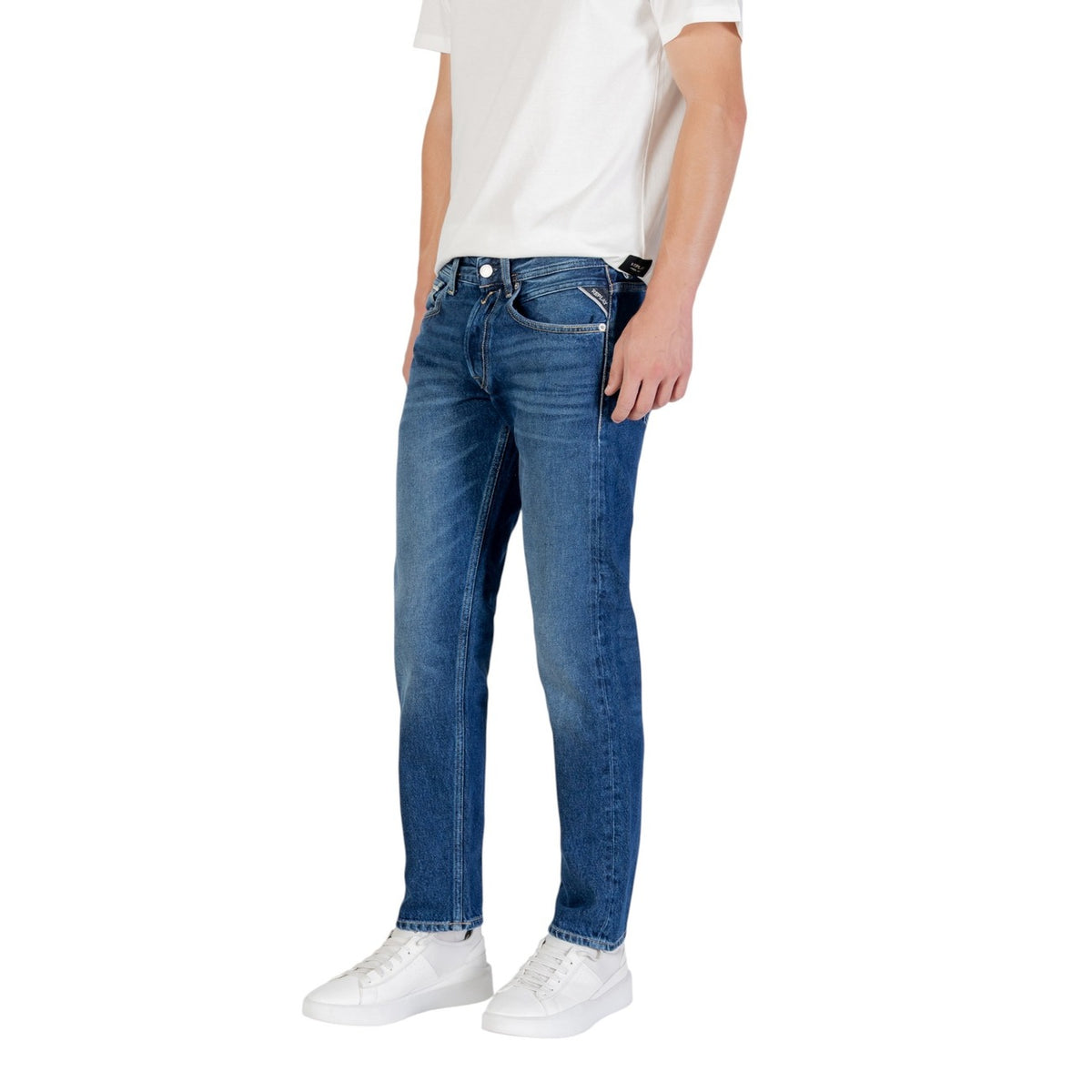 Replay herenjeans blauw -gesleten effect