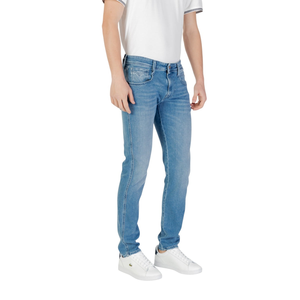 Replay herenjeans blauw uni