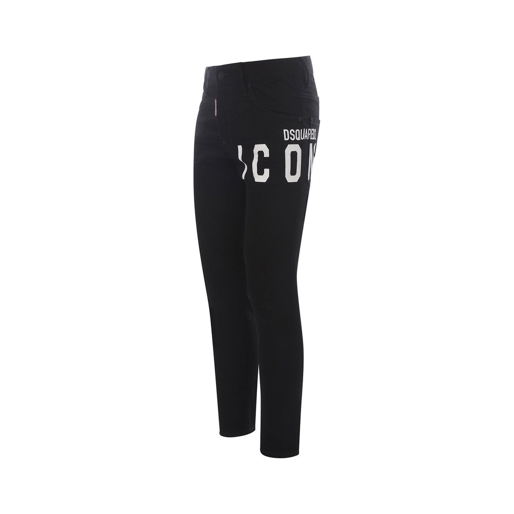 Dsquared herenjeans zwart rits en knopen
