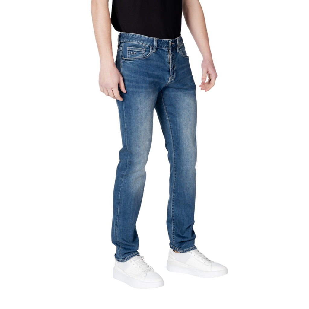 Armani Exchange herenjeans blauw voor- en achterzak
