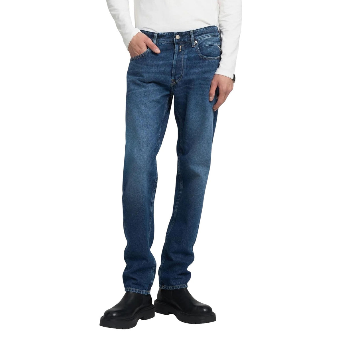 Replay herenjeans blauw 100% Katoen
