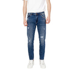 Gianni Lupo herenjeans blauw -gescheurd effect