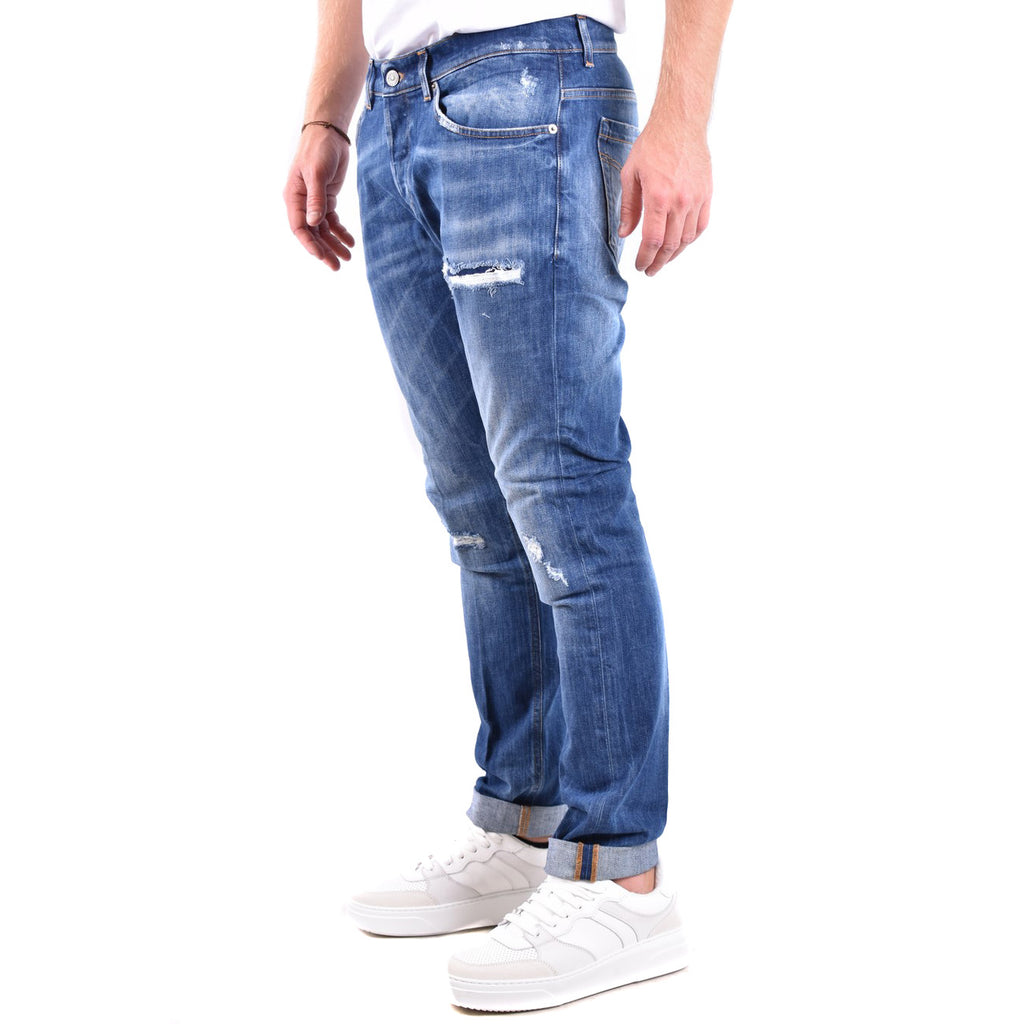 Dondup herenjeans blauw -gesleten effect -gescheurd effect