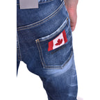 Dsquared2 herenjeans blauw uni