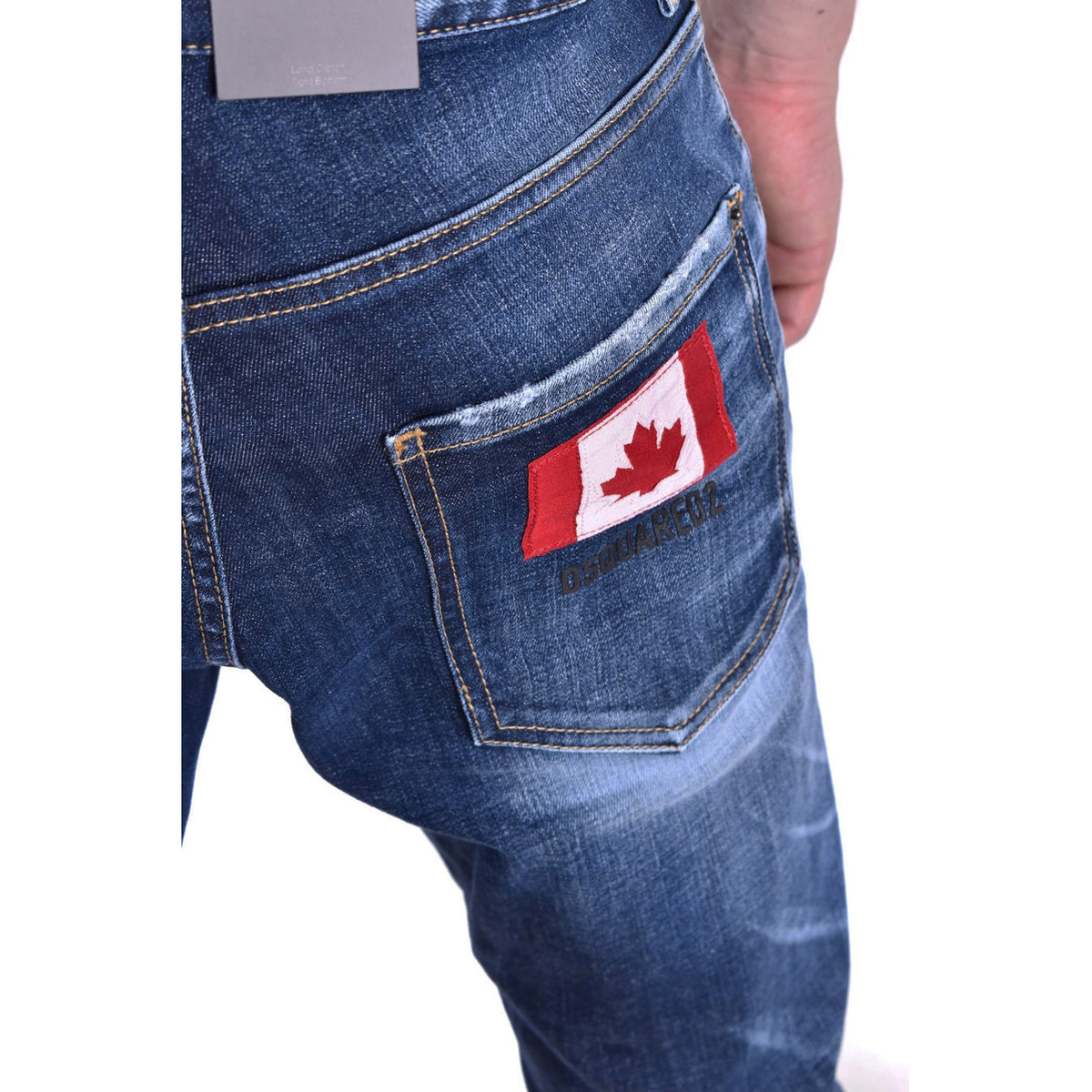 Dsquared2 herenjeans blauw uni