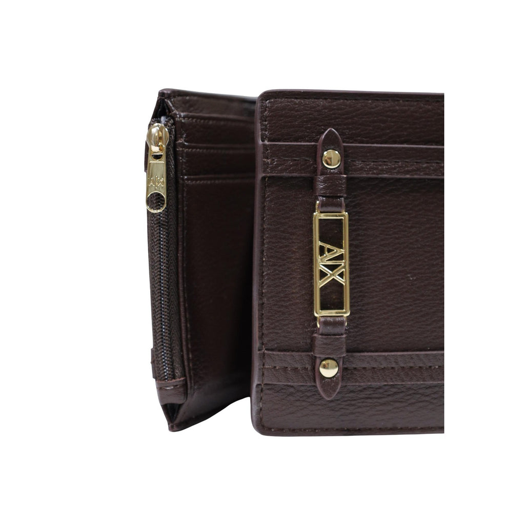 Armani Exchange portemonnee bruin • size (cm): w12 x h9 x l3 (cm)