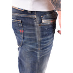Diesel herenjeans blauw rits en knopen