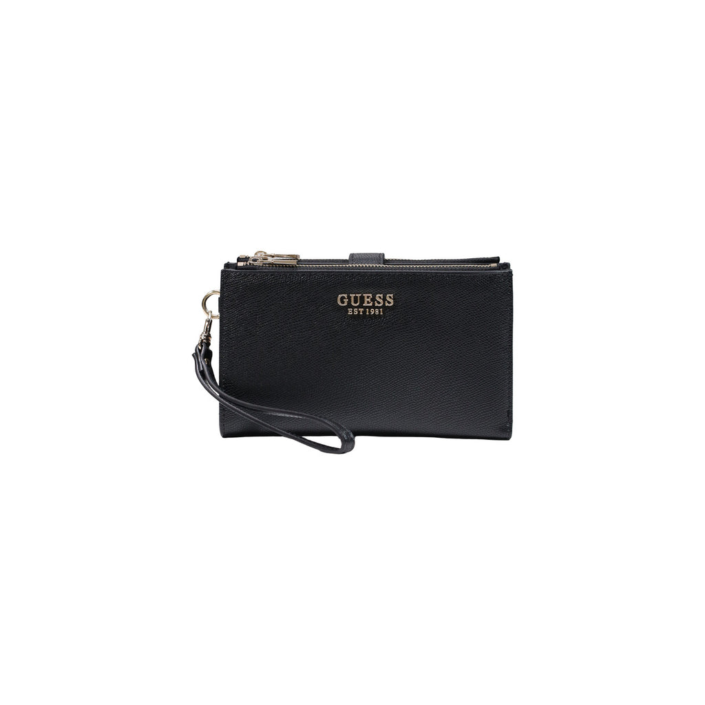 Guess portemonnee zwart rits en automatische knoop • zakken: buiten- en binnenzakken • size (cm): w20 x h11 x l2 (cm)