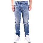 Diesel herenjeans blauw -gesleten effect