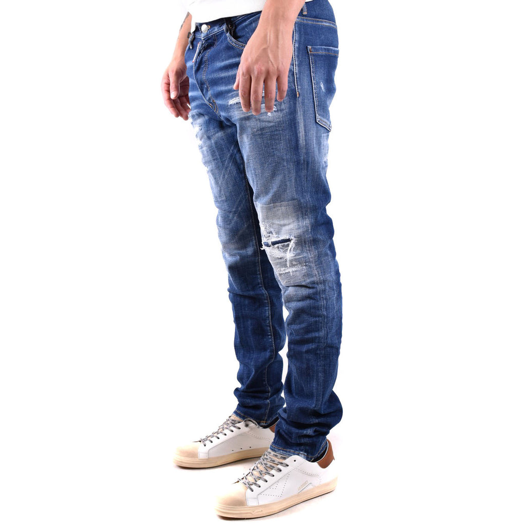 Dsquared2 herenjeans blauw knopen