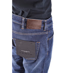 Paolo Pecora herenjeans blauw -gesleten effect
