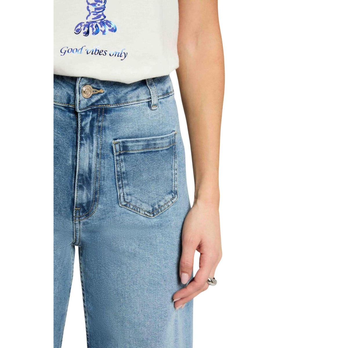 Lichtblauw damesjeans van Morgan De Toi