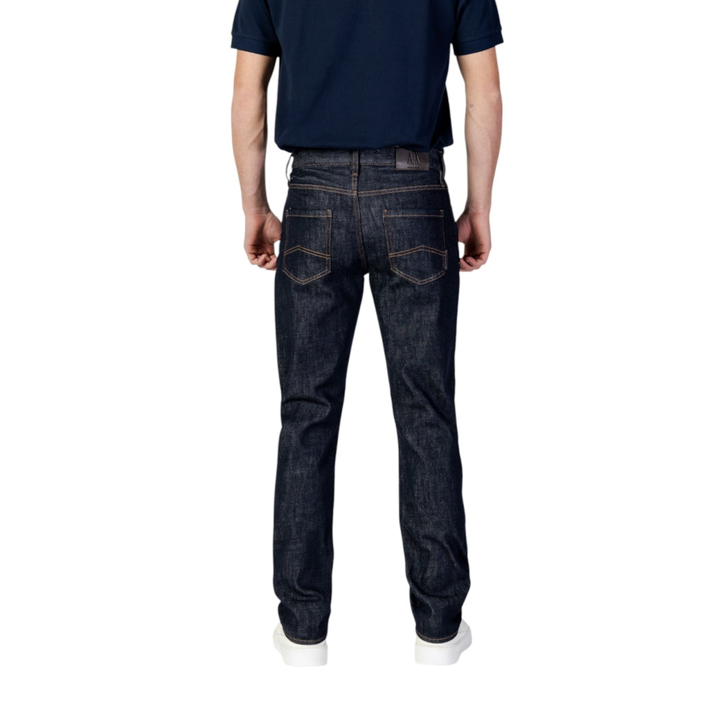 Armani Exchange herenjeans blauw uni