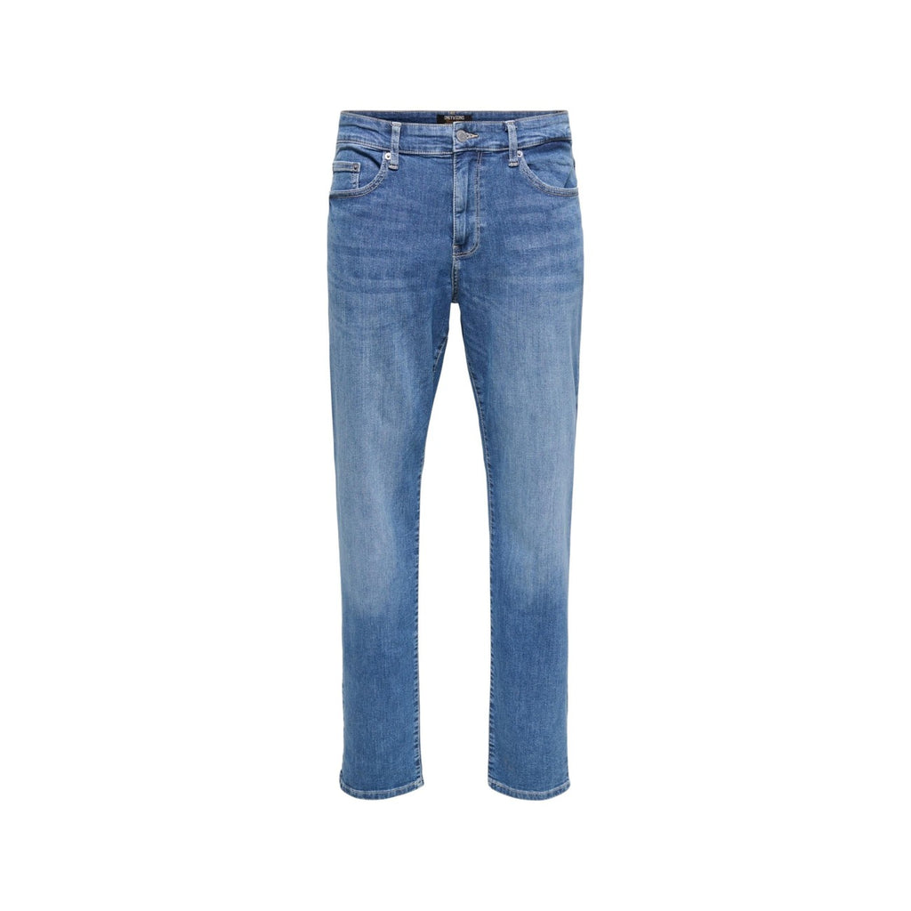 Only & Sons herenjeans lichtblauw rits en knopen