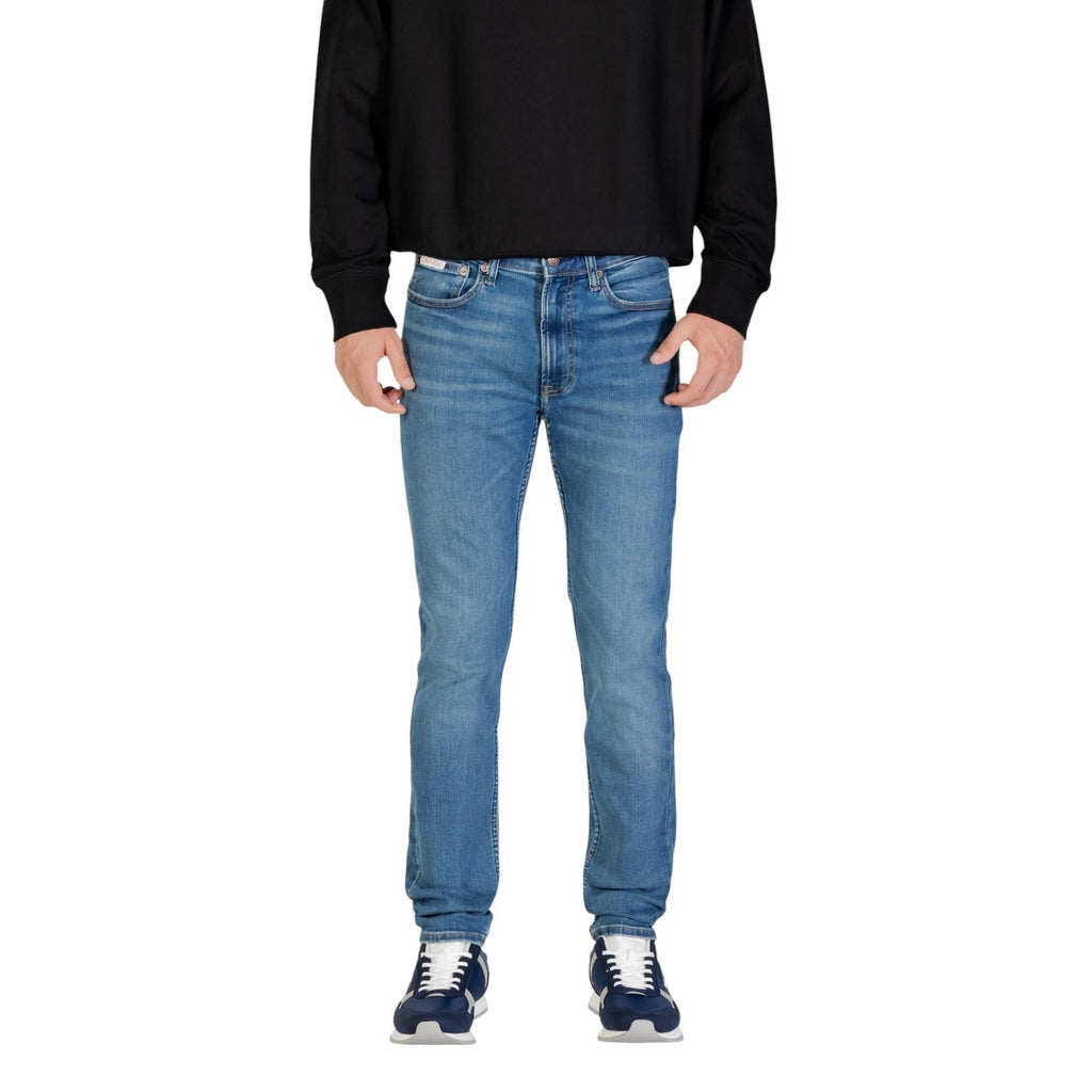 Calvin Klein Jeans herenjeans blauw 60% Katoen 20% organisch katoen 2% Elastaan 6% Elastomultiester 12% Polyester