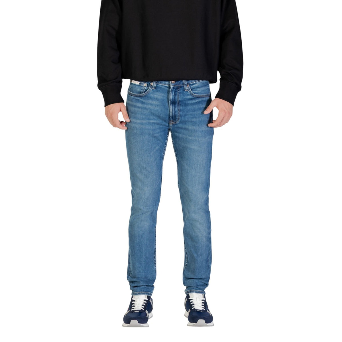 Calvin Klein Jeans herenjeans blauw 60% Katoen 20% organisch katoen 2% Elastaan 6% Elastomultiester 12% Polyester