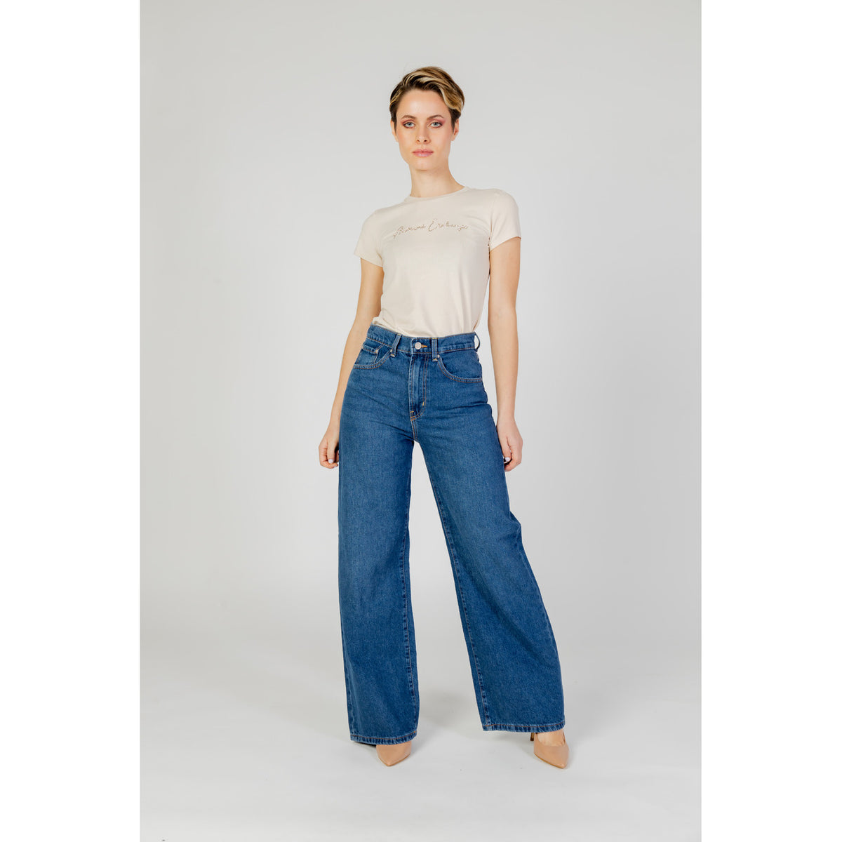 Only dames jeans blauw - productfoto 5