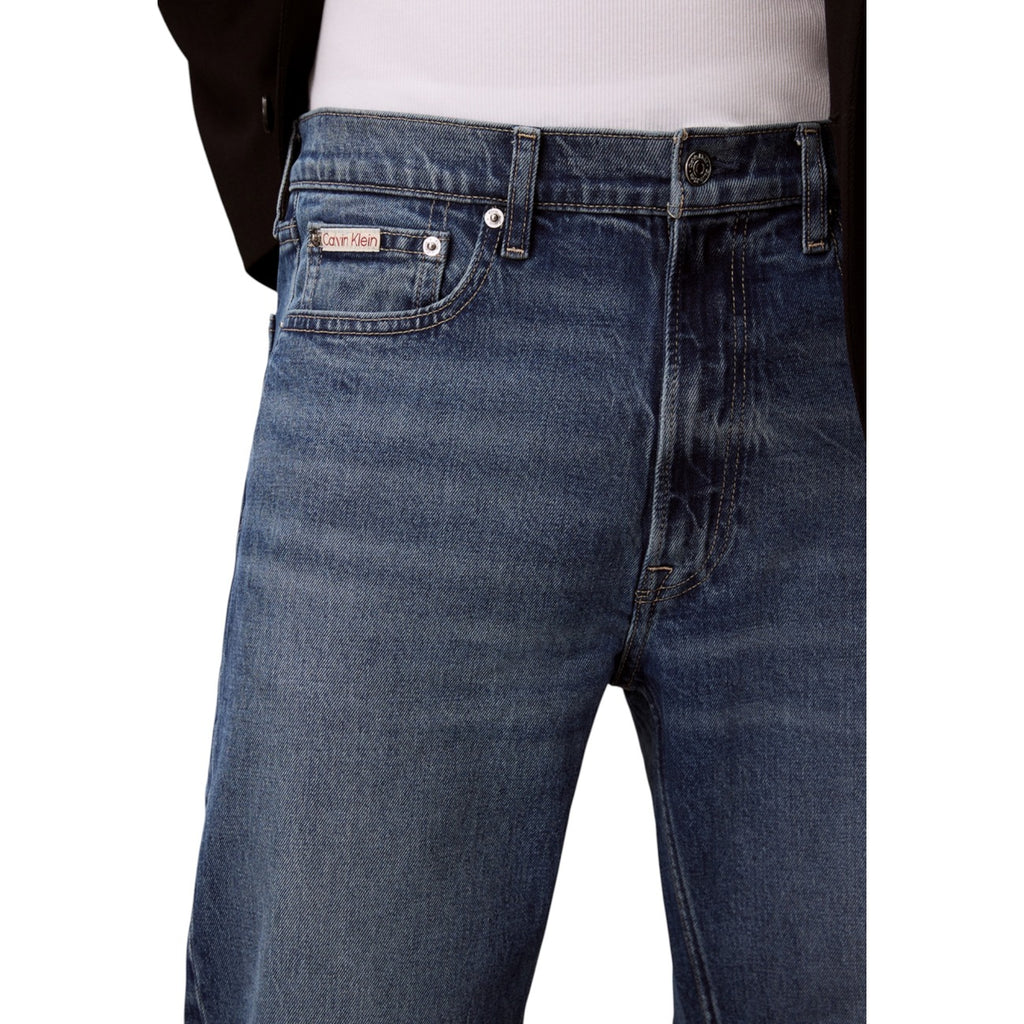 Calvin Klein Jeans herenjeans blauw 79% Katoen 20% organisch katoen 1% Elastaan