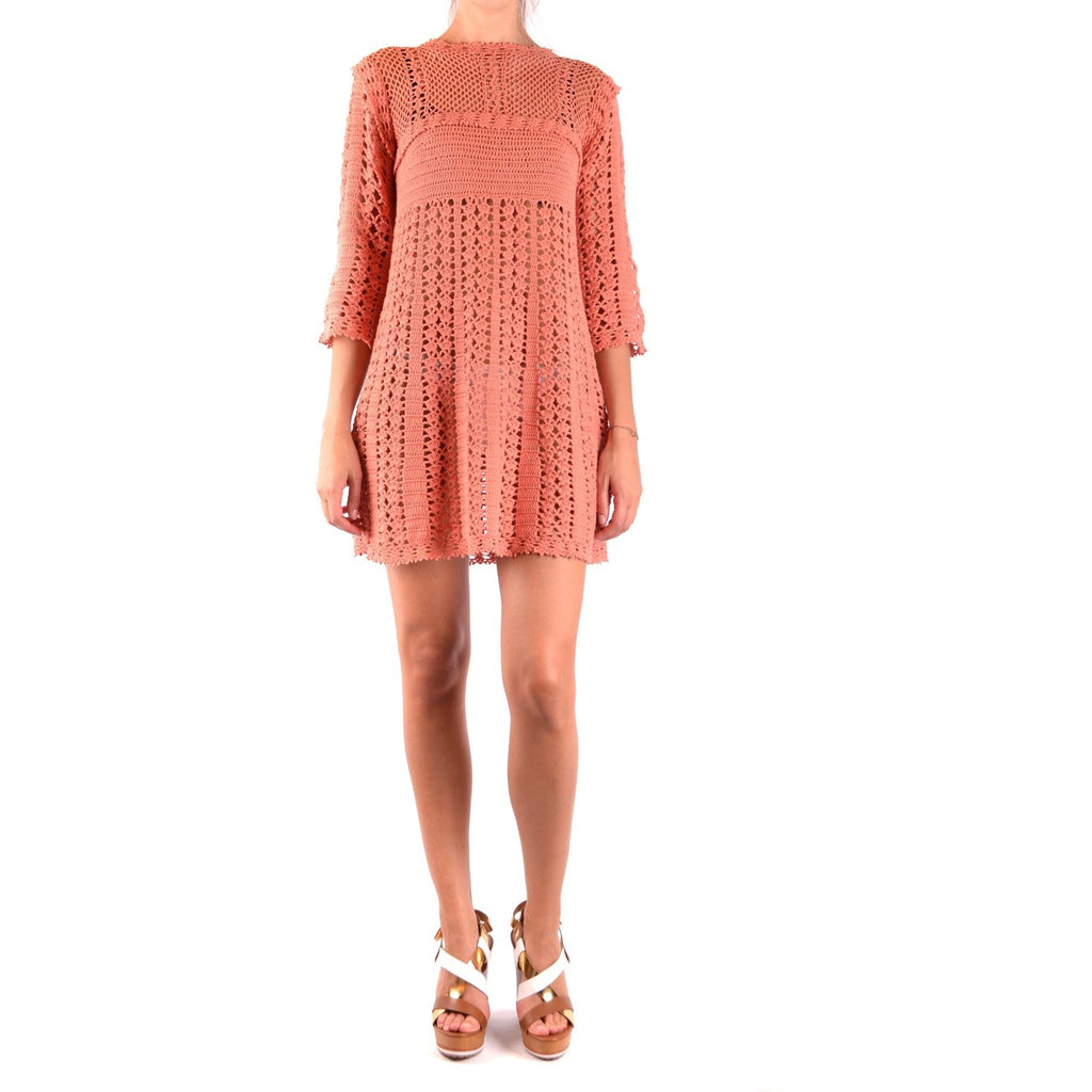 Elisabetta Franchi damesjurk orange - vooraanzicht