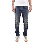 Diesel herenjeans blauw rits en knopen