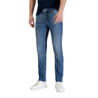 Calvin Klein Jeans herenjeans blauw spijkerstof