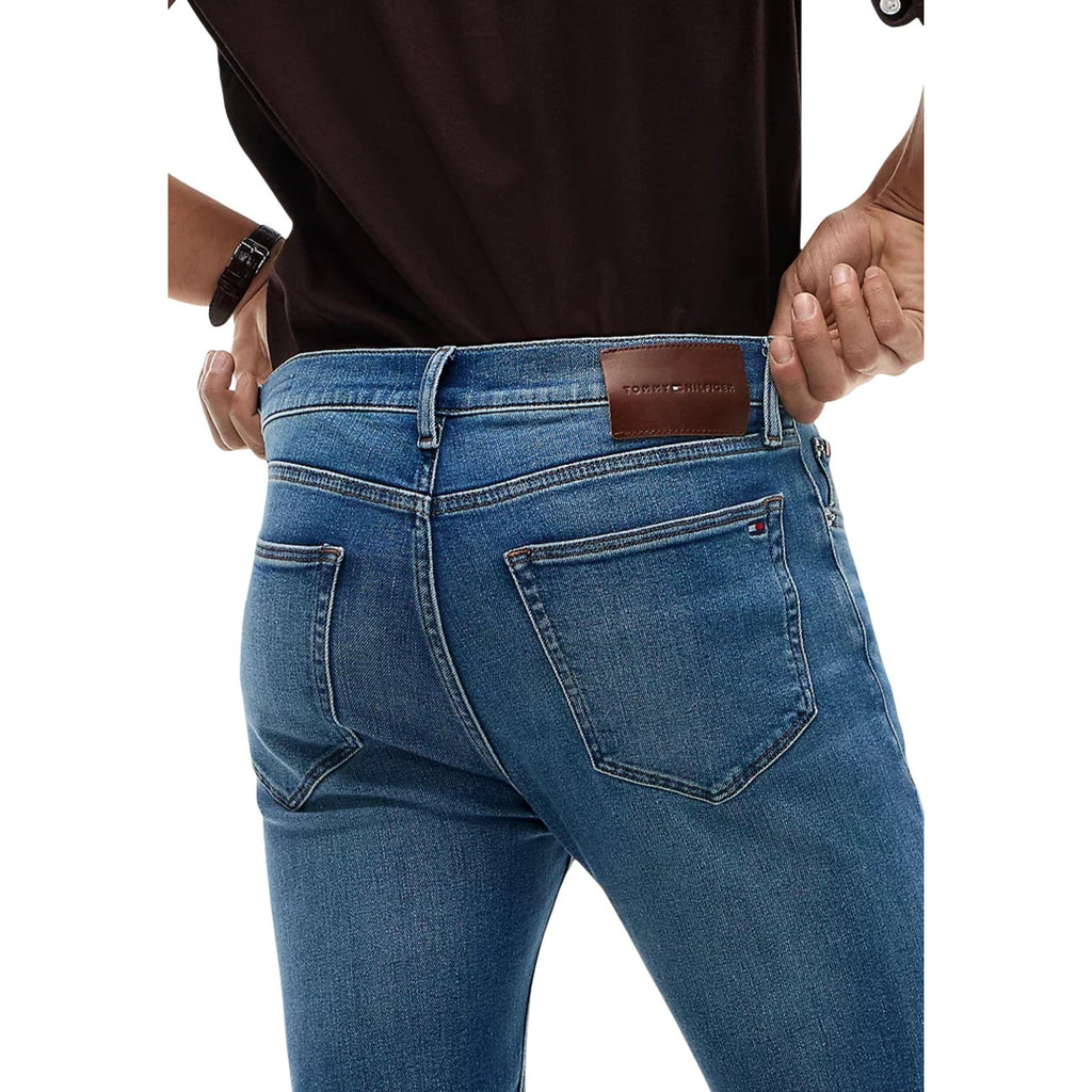 Tommy Hilfiger herenjeans blauw rits en knopen
