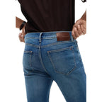 Tommy Hilfiger herenjeans blauw rits en knopen