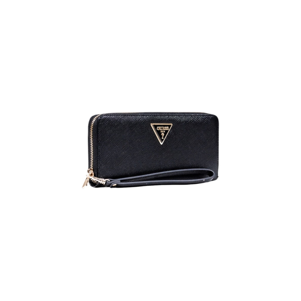Guess portemonnee zwart met knopen • zakken: binnenzakken • size (cm): 20x10x3