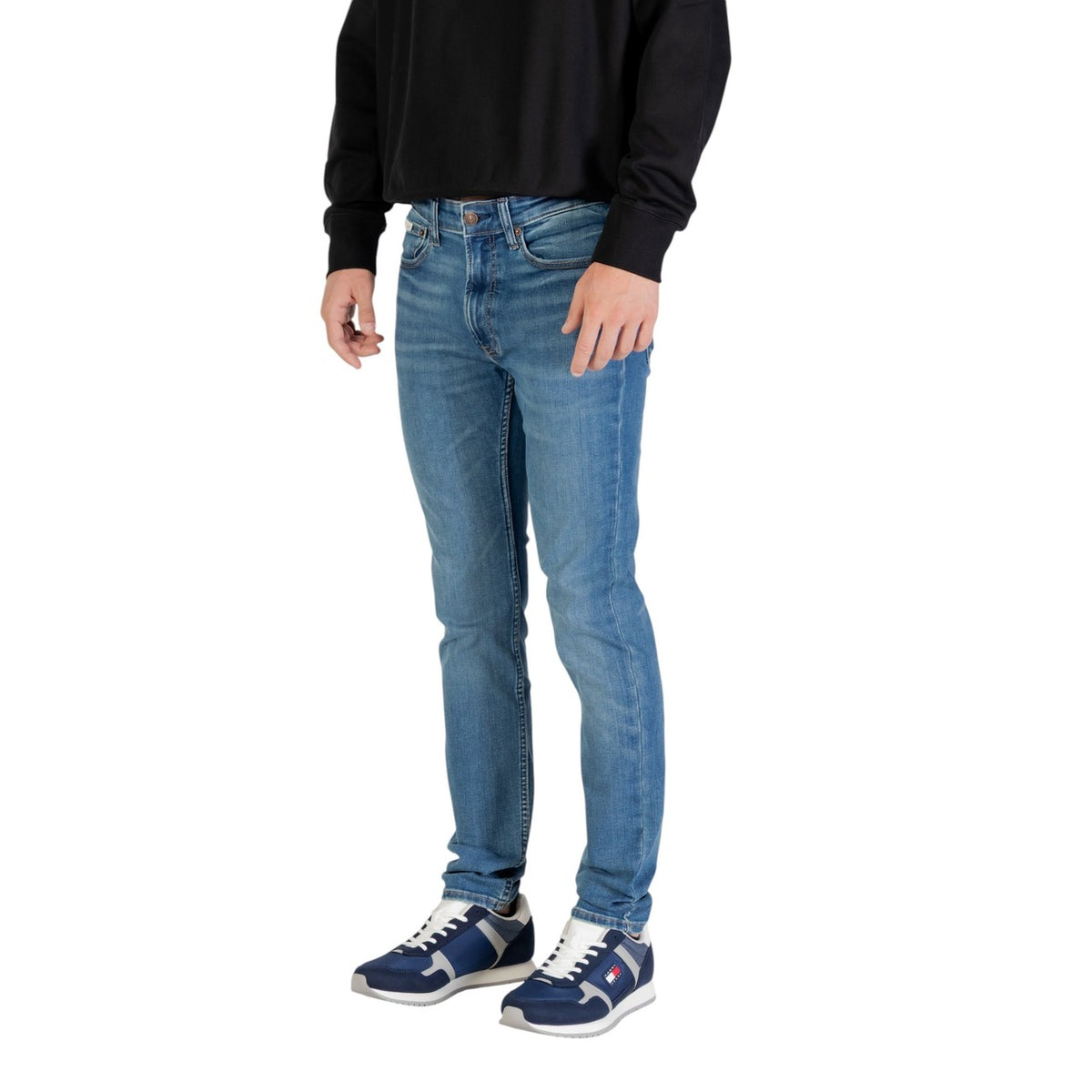 Calvin Klein Jeans herenjeans blauw 60% Katoen 20% organisch katoen 2% Elastaan 6% Elastomultiester 12% Polyester