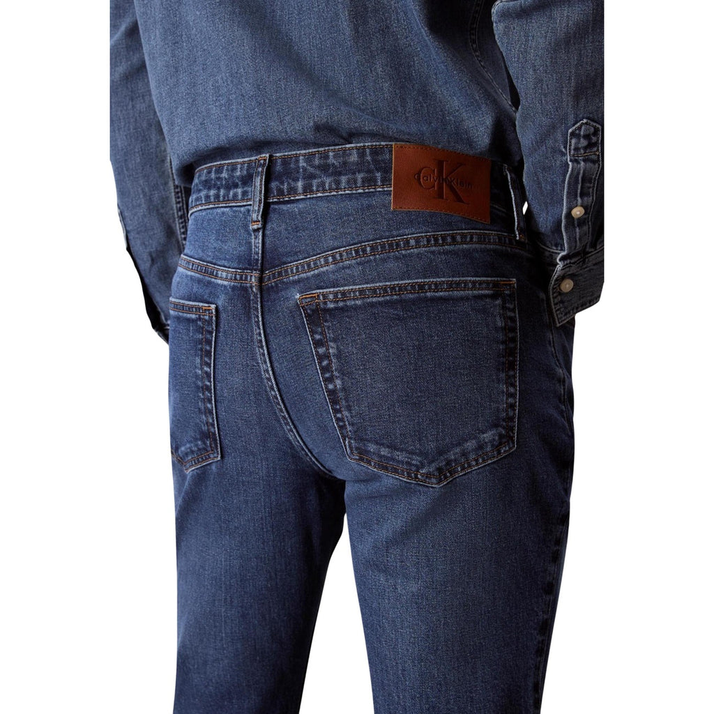 Calvin Klein Jeans herenjeans blauw 78% Katoen 22% Elastaan