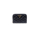 Guess portemonnee zwart met knopen • zakken: binnenzakken • size (cm): 14x10x2