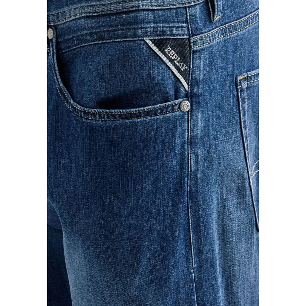 Replay herenjeans blauw 80% Katoen 3% Elastaan 5% Elastomultiester 12% Lyocell