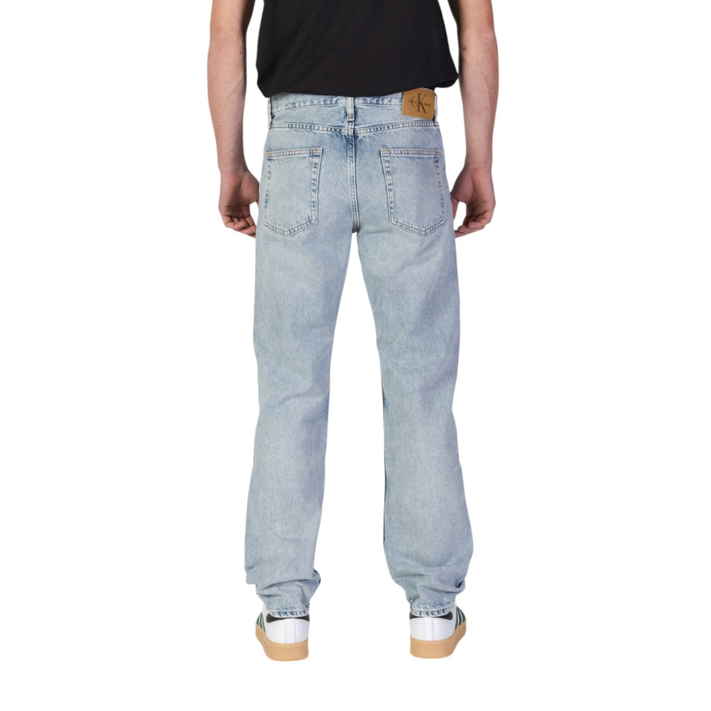 Calvin Klein Jeans herenjeans blauw uni