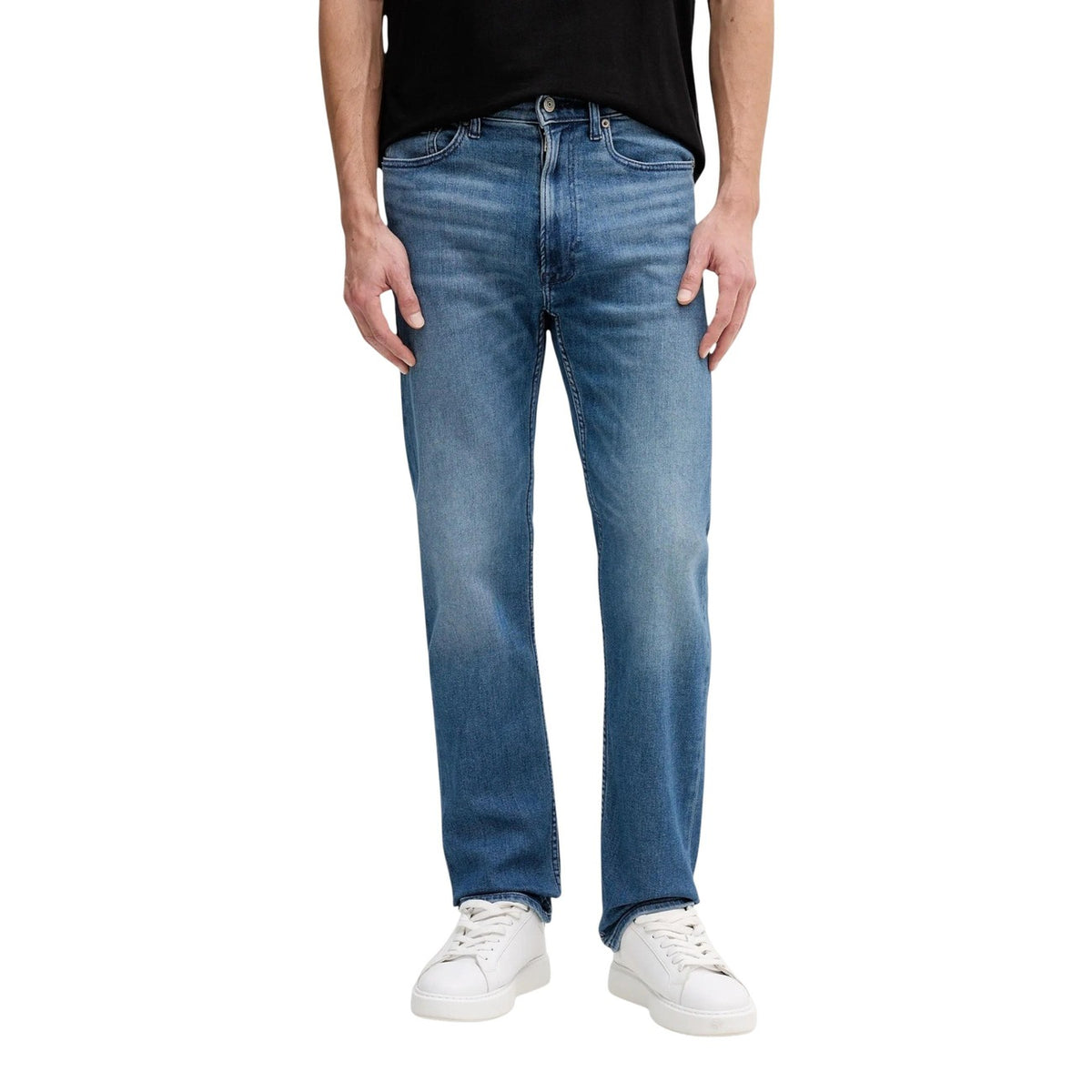 Calvin Klein Jeans herenjeans blauw 85% Katoen 2% Elastaan 13% Polyester