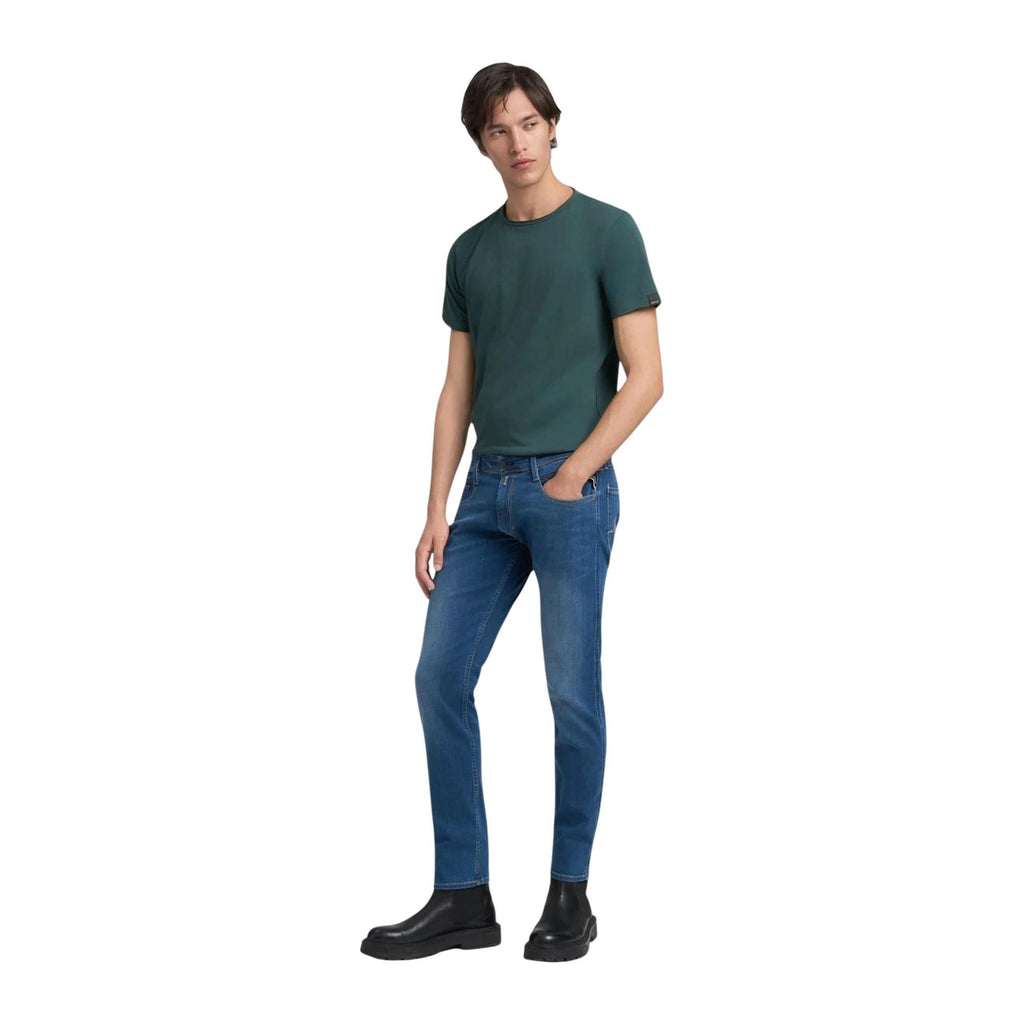 Replay herenjeans blauw 90% Katoen 2% Elastaan 8% Polyester