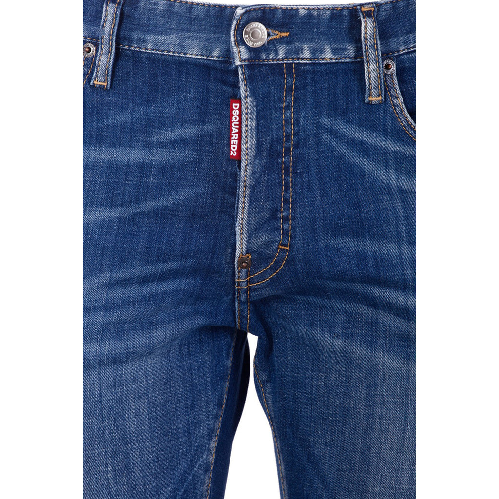 Dsquared2 herenjeans blauw rits en knopen