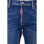 Dsquared2 herenjeans blauw rits en knopen