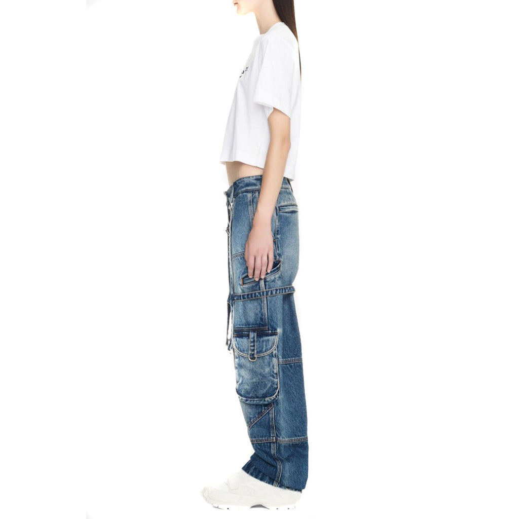 Off-white dames jeans blauw - productfoto 3