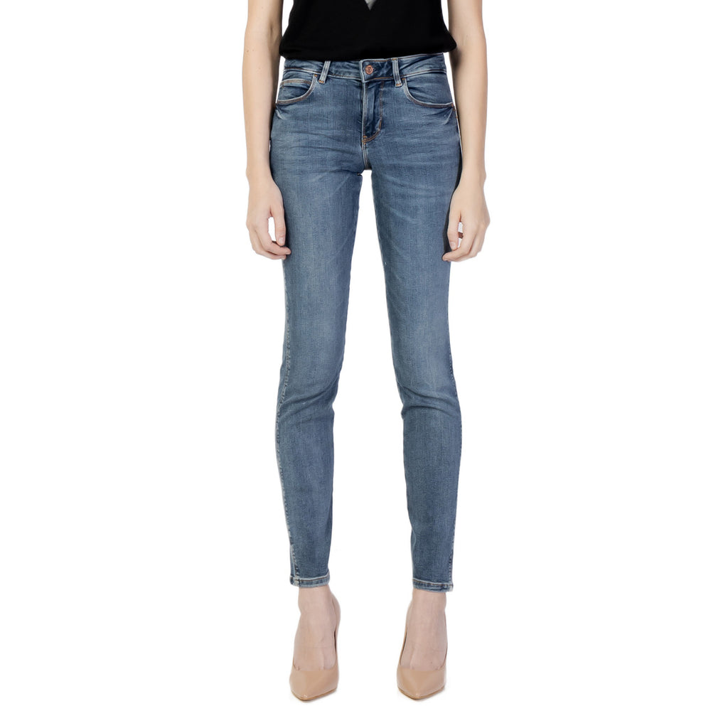 Guess dames jeans blauw - vooraanzicht