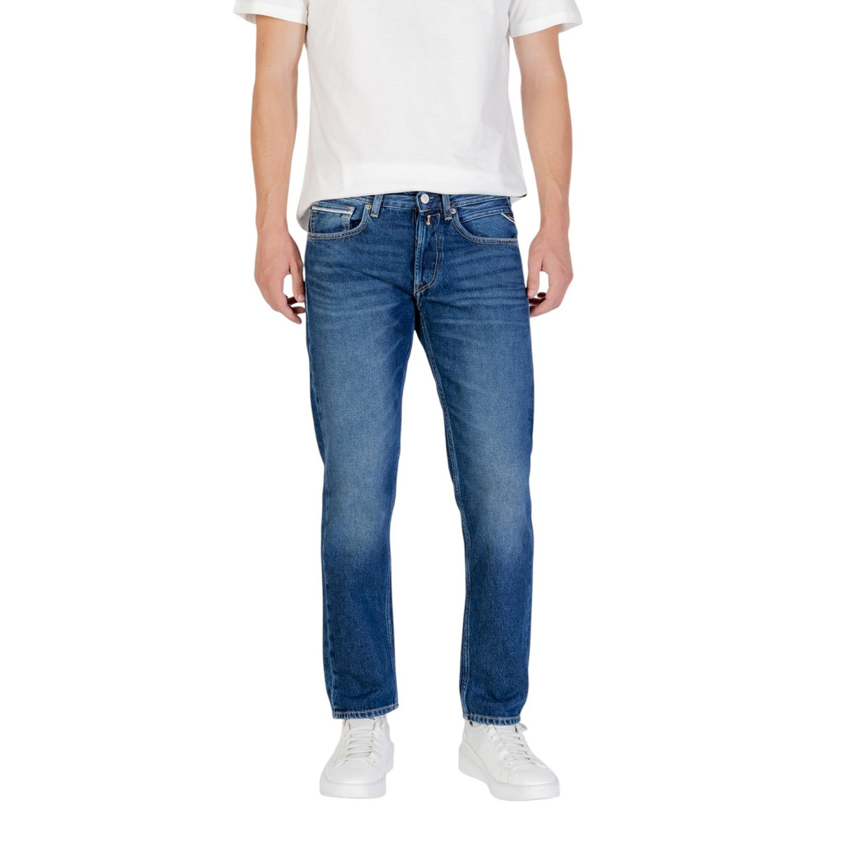 Replay herenjeans blauw -gesleten effect