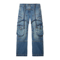 Off-white dames jeans blauw - vooraanzicht