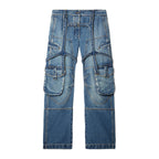 Off-white dames jeans blauw - vooraanzicht