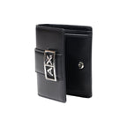 Armani Exchange portemonnee zwart met automatische knoop • zakken: binnenzakken • size (cm): 11x9x3
