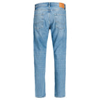 Jack & Jones herenjeans blauw uni