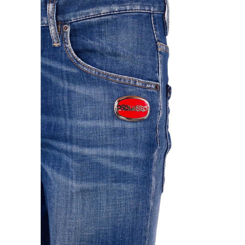 Dsquared2 herenjeans blauw rits en knopen